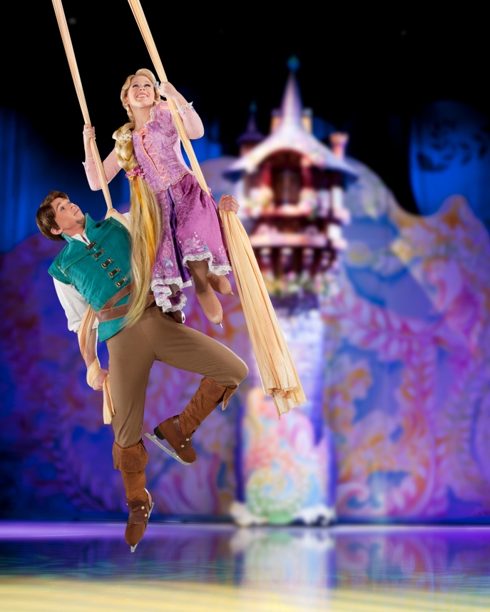 Rapunzel and Flynn aerial